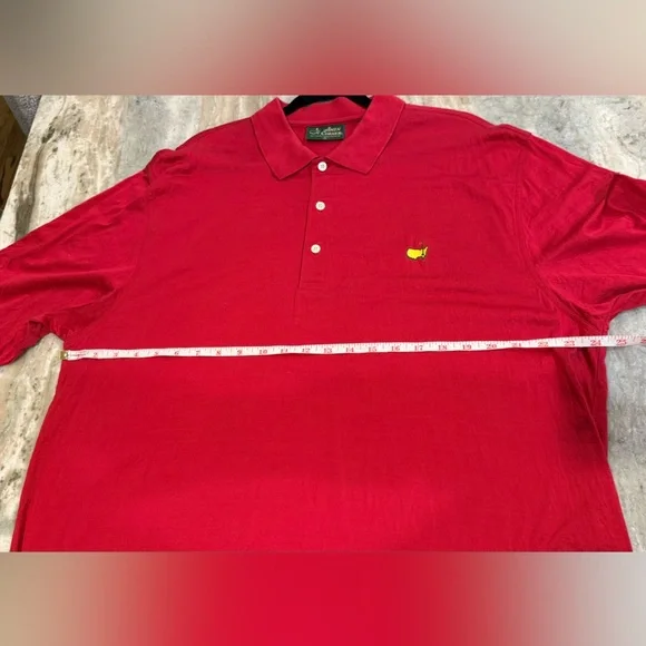 Men’s MASTERS Amen Corner Pima cotton red golf polo- Size XL - Picture 5 of 5
